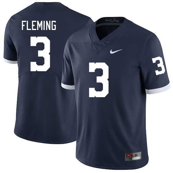 Penn State Nittany Lions #3 Julian Fleming College Football Jerseys Stitched Sale-Retro